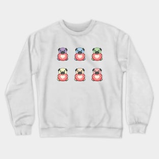 Rainbow Pugs pack Crewneck Sweatshirt